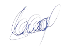Firma de Aurora Cuadros