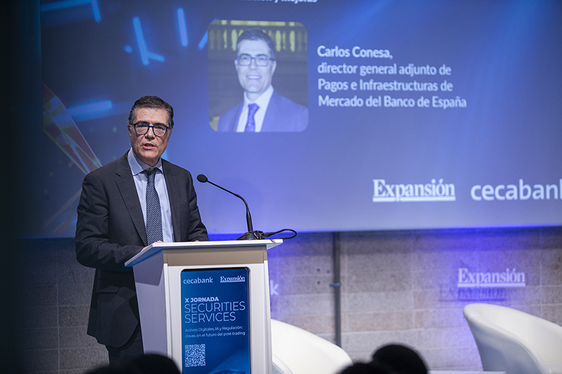Carlos Conesa, director general adjunto de Pagos e Infraestructuras de Mercado del Banco de España.